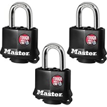 Karokstore Asma Kilit 311TRI Anahtarlı, Siyah, 3 Adet