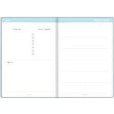 Karokstore Le 15X21 Süresiz Planlayıcı Ajanda Defter Mavi