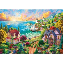 Karokstore Puzzle - Sahildeki Köy / 260 Parça Puzzle, #3343