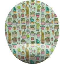 Karokstore Kaktüs Desenli Bilek Destekli Mouse Pad