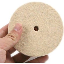 Karokstore Kuyumcu Mücevher Metal Altın Gümüş Parlatma Keçesi Cizik Giderici Yün Pamuklu Disk Seti