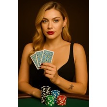 Karokstore Plastik Iskambil Oyun Kartı Su Geçirmez Çift Deste Sert Kapalı Kutu Içerisinde Biriç Oyun Kağıdı