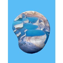 Karokstore Türkiye Serisi - Pamukkale Baskılı Bilek Destekli Mouse Pad