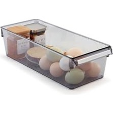 Karokstore M-E27-20-25 Düzenleyici Raf, Şeffaf Siyah