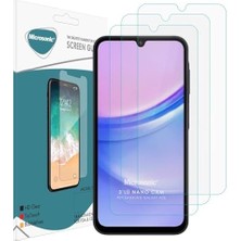 Karokstore Galaxy A06 Screen Protector Glass Cam Ekran Koruyucu (3`lü Paket) [galaxy A06 ile Uyumlu Ekran Koruyucu - Şeffaf]