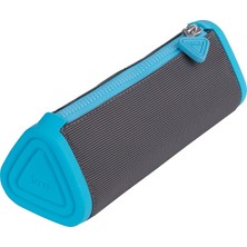 Karokstore Prismo Sl-Ply Ucgen Kalem Çantası,koyu Gri-Fosforlu Mavi