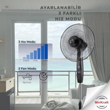 Karokstore FS-40BR Stand Fan Vantilatör 16'' (Uzaktan Kumandalı)