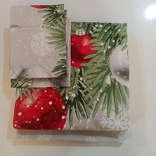 Karokstore Snowflake DESENLI%100 Pamuk Nevresim Takımı, Yeşil, Çift Kişilik