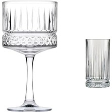 Karokstore 471733 4er Pack Cocktail Kelche, Glas, Transparent, 50 Cl, Açık Renkli ve Cam Meşrubat Bardağı, 4 Parça, Şeffaf, 445 cc