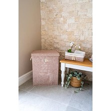 Karokstore Çamaşır Sepeti Kirli Çamaşır Torbası Çamaşır Sepet Keçe Kapaklı Çok Amaçlı Kutu Sepet Oyuncak Saklama Sepeti (55X40X30 Cm)