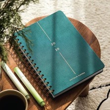 Karokstore 2026 A5 Spiralli Haftalık Ajanda 12 Aylık - Koyu Yeşil