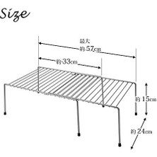 Karokstore Adapto Genişletilebilir Raf, Gümüş, 57/33X24X15
