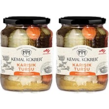 Karokstore Kükrer Karışık Turşu Cam Kavanoz 720 cc 2li Paket