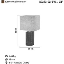 Karokstore Merle Orta Masa Lambası 1XE27