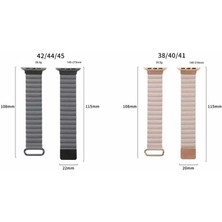 Karokstore Ile Uyumlu 42MM Krd-78 Pu Deri Kordon Strap Kayış Koyu Gri