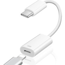 Karokstore Usb-C (Type-C) Lightning ile Uyumlu Çevirici Adaptörü Tak-Çalıştır Şarj ve Veri Transferi ile Uyumlu TA33