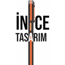 Karokstore Magsafe ile Uyumlu Askeri Sınıfta Koruma Sararma Önleyici Çizilmeye Dirençli Sırt Manyetik Telefon Kılıfı (Turuncu, 14 Pro Max)