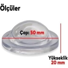 Karokstore Silikon Kapı Stoperi Tamponu Yapışkanlı Şeffaf Kapı Kolu Stopu Sessiz Stop