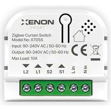 Karokstore Smart Akıllı Panjur Anahtarı Elektrikli Panjur Perde ve Jaluzi Için Kontrol Modülü Mobil Uygulama Denetimli Panjur Şalteri Zamanlayıcı Anahtar X7055