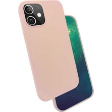 Karokstore Ile Uyumlu 12 Pro Kılıf Silk Silikon, Pembe