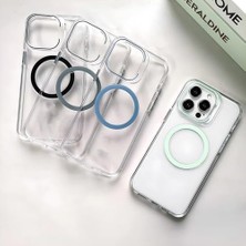 Karokstore 15 Için Serisi ile Uyumlu Kesinlikle Sararmayan Ultra Şeffaf Kristal Berraklığında Akrilik Sert Kılıf Metal Tuşlar ve Güçlü Manyetik Premium Kılıf (Lacivert)