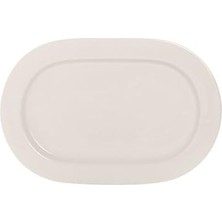 Karokstore 04ALM002985 Kayık Tabak, Porselen, Modern, Tekli