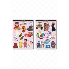 Karokstore Pixar Temalı Etiket Seti - Laptop Notebook Telefon