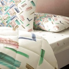 Karokstore Rance  Standart Pamuk Nevresim Takımı, Yeşil, Çift Kişilik