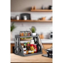 Karokstore Life Tezgah Üstü Organizer Düzenleyici Gri Renk MIT1066