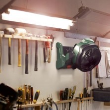 Karokstore And Akülü Vantilatör, Evrensel Fan 18V-1000 (Aküsüz, 18 Volt Sistemi, Amatör Çalışanlar, Kamp ve Daha Fazlası Için, Hava Debisi: 1.000 M3/saat)