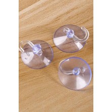 Karokstore 100&APOS;LÜ Paket Kancalı Cam Vantuzu Askılık 100 Adet 1410