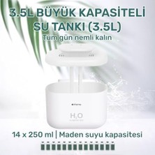 Karokstore Npo IHOME14 Rgb Renkli 3300ML Aromaterapi Difüzör Ultrasonik Hava Nemlendirici Buhar Makinesi