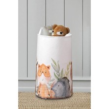 Karokstore Hayvan Figürlü Oyuncak Saklama Sepeti, Pembe