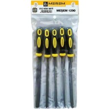Karokstore 32 cm Büyük Boy 5 Li Eğe Seti Marka Yüksek Kalite Üçken Kare Oval Set 1410