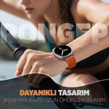 Karokstore ile Uyumlu Mountain Loop Kordon Galaxy 8 44MM/40MM/ 46MM  Için 1.sınıf Dokuma Kumaş Metalik Bağlantılı Galaxy 8 44MM Kordon Premium Yumuşaklıkta Kayış