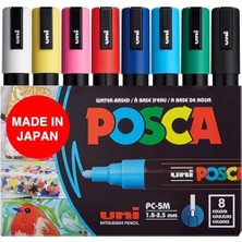 Karokstore Full Set 8 Akrilik Boya Kalemi Ters Çevrilebilir Orta Uçlu Kalem Uçları, Kalemleri Kaya Boyama, Kumaş, Cam Boya, Metal Boya ve Grafiti Için Akrilik Boya Işaretleyicileridir