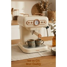 Fressi Em-01 Ristretto Süt Köpürtücülü 20BAR Basınçlı Espresso Latte Cappuccino Americano Makinesi 1,2lt