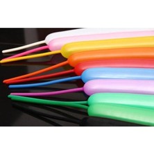 Karokstore 25 Adet Karışık Renklerde Uzun Ince Sosis Balon 25 Li