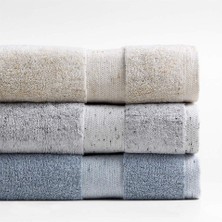 Karokstore Pamuklu 50X90-70X140 cm 2'li Banyo Takım Havlu Seti Çeyizlik Bej