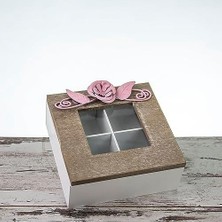 Karokstore Mukko Home Ahşap Çok Amaçlı Saklama Kutusu/organizer 15X15 LN648