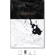 Karokstore Le Mermer Defter Çizgili Siyah 17X24CM