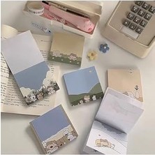 Karokstore Guguk Okula Giderken Temalı Renkli Not Seti