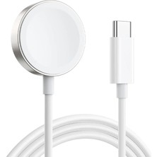Karokstore Series 9 45MM Için Masaüstü Manyetik Hızlı Şarj Aygıtı - Type-C Kablosu Beyaz