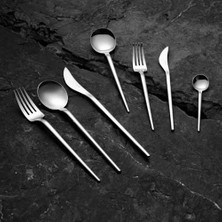 Karokstore 4400 Fallen 84 Parça 12 Kişilik Çelik Çatal Kaşık Bıçak Takımı