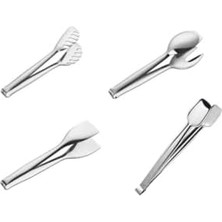 Karokstore Çelik Maşa 4 Lü Servis Maşası Seti - Servis Takımı