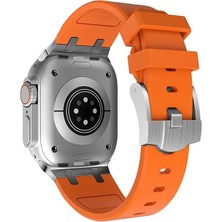 Karokstore Ile Uyumlu 42MM Krd-89 Silikon Kordon Turuncu