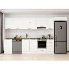Alvinka 375X222 cm Mbr_c Mdf Mutfak Dolabı Beyaz Beyaz MB-E80S50S45-1