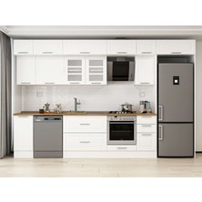 Alvinka 370X240 cm Mbr_c Mdf Mutfak Dolabı Beyaz Beyaz MB-E90S40S40-3