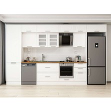 Alvinka 390X240 cm Mbr_c Mutfak Dolabı Beyaz Beyaz MBB-E80B60S50-3