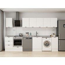 Alvinka 330X210 cm Mbr_b Mutfak Dolabı Beyaz Beyaz